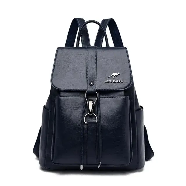 Luxury Soft Leather Women Backpack