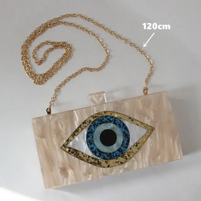 Nazar Evil Eye Box Clutch