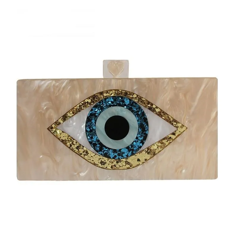 Nazar Evil Eye Box Clutch