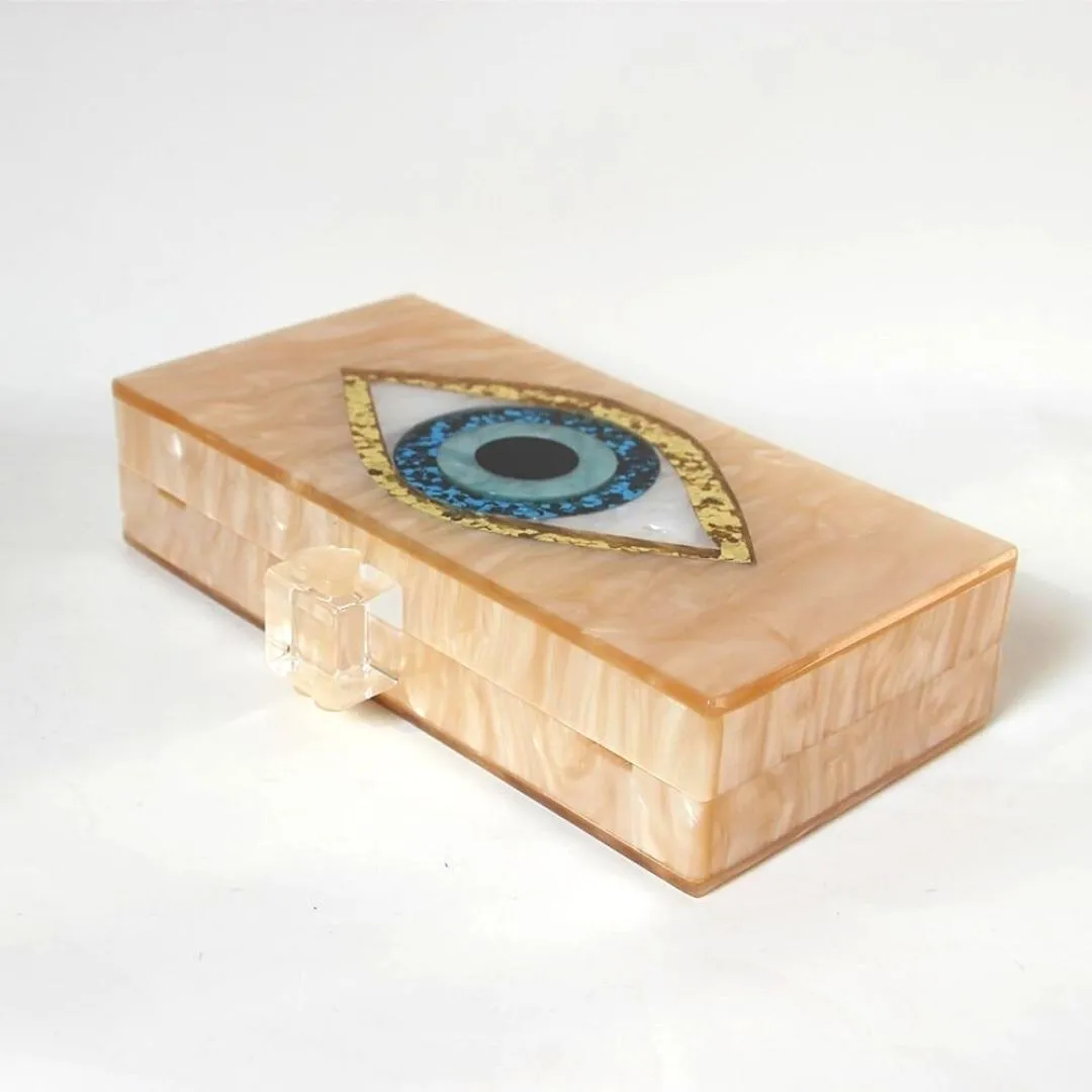 Nazar Evil Eye Box Clutch
