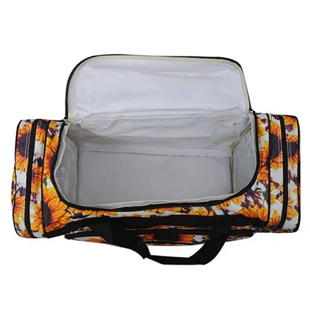 NGIL Canvas 23" Duffle Bags (Sunflower w/Cow-Black)
