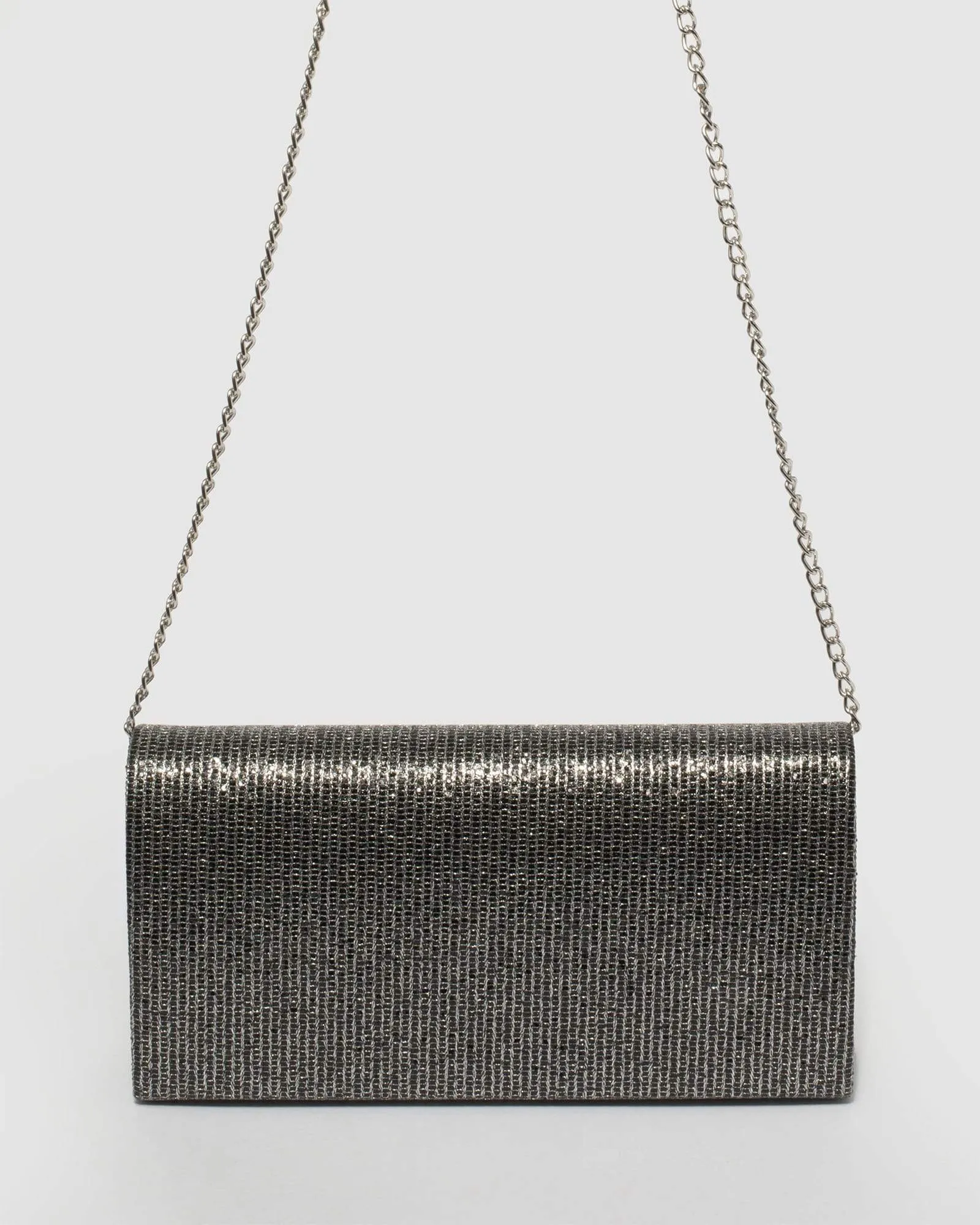Pewter Sammie Clutch Bag