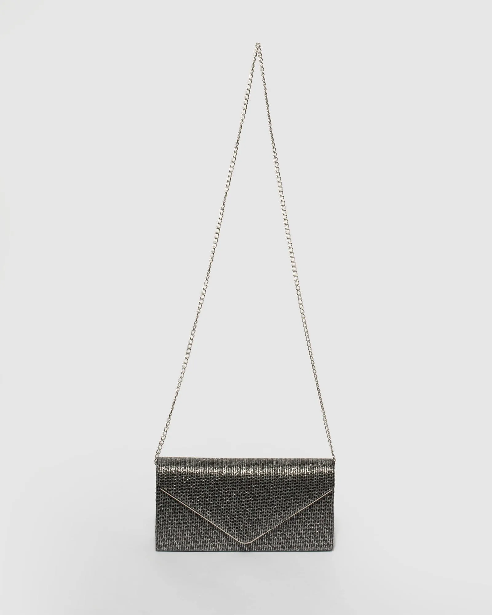 Pewter Sammie Clutch Bag