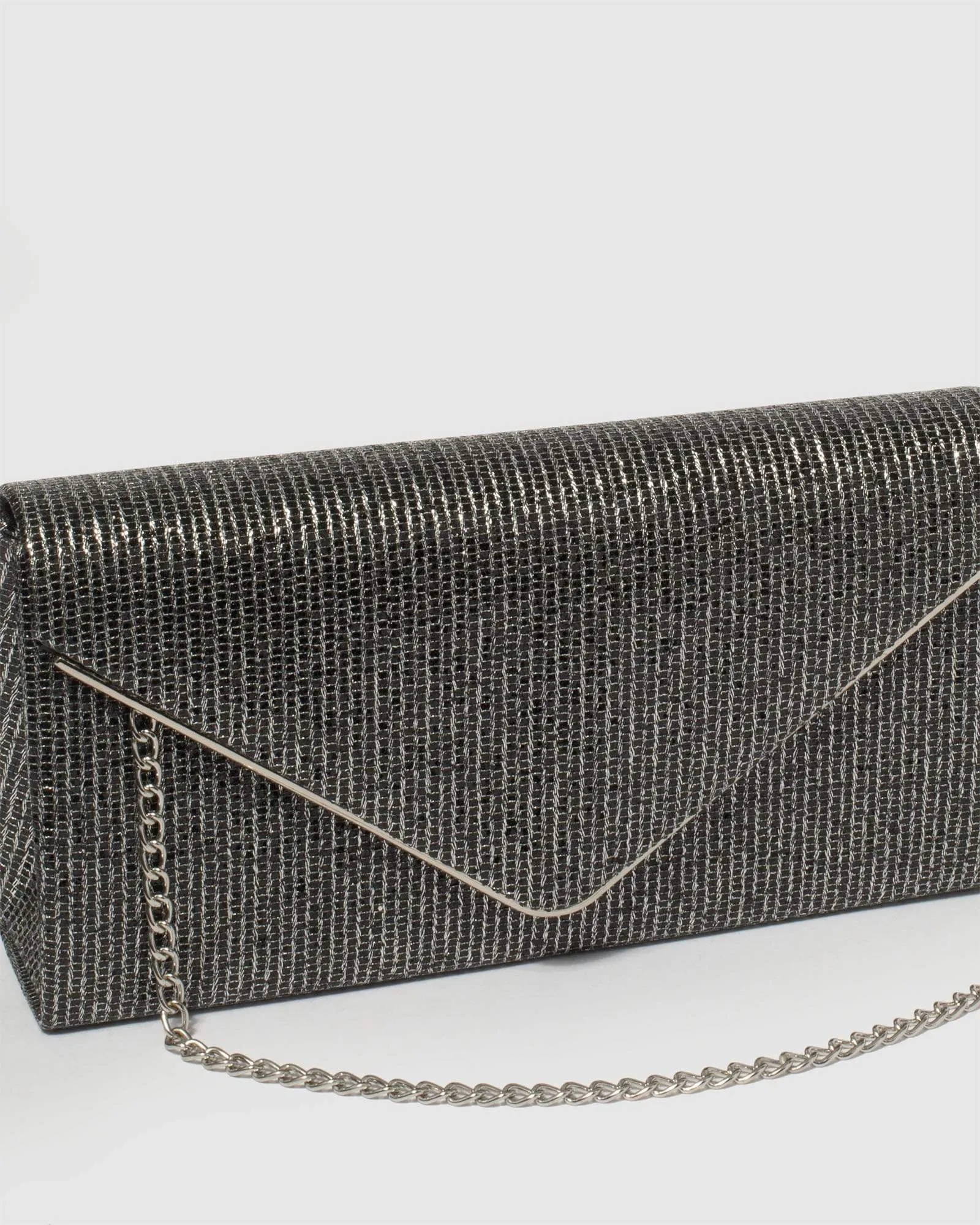 Pewter Sammie Clutch Bag