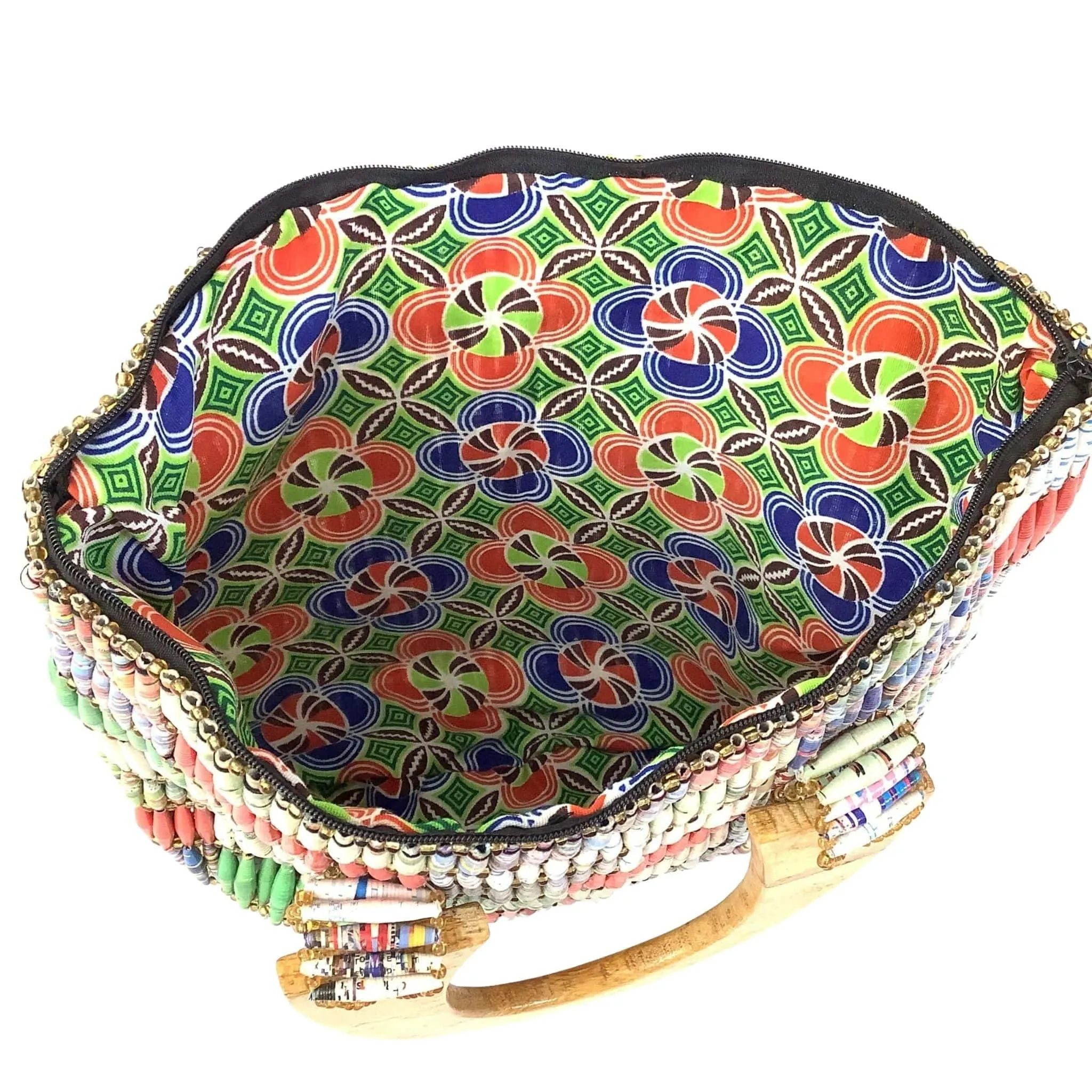 Red Multi Novelty Handbag