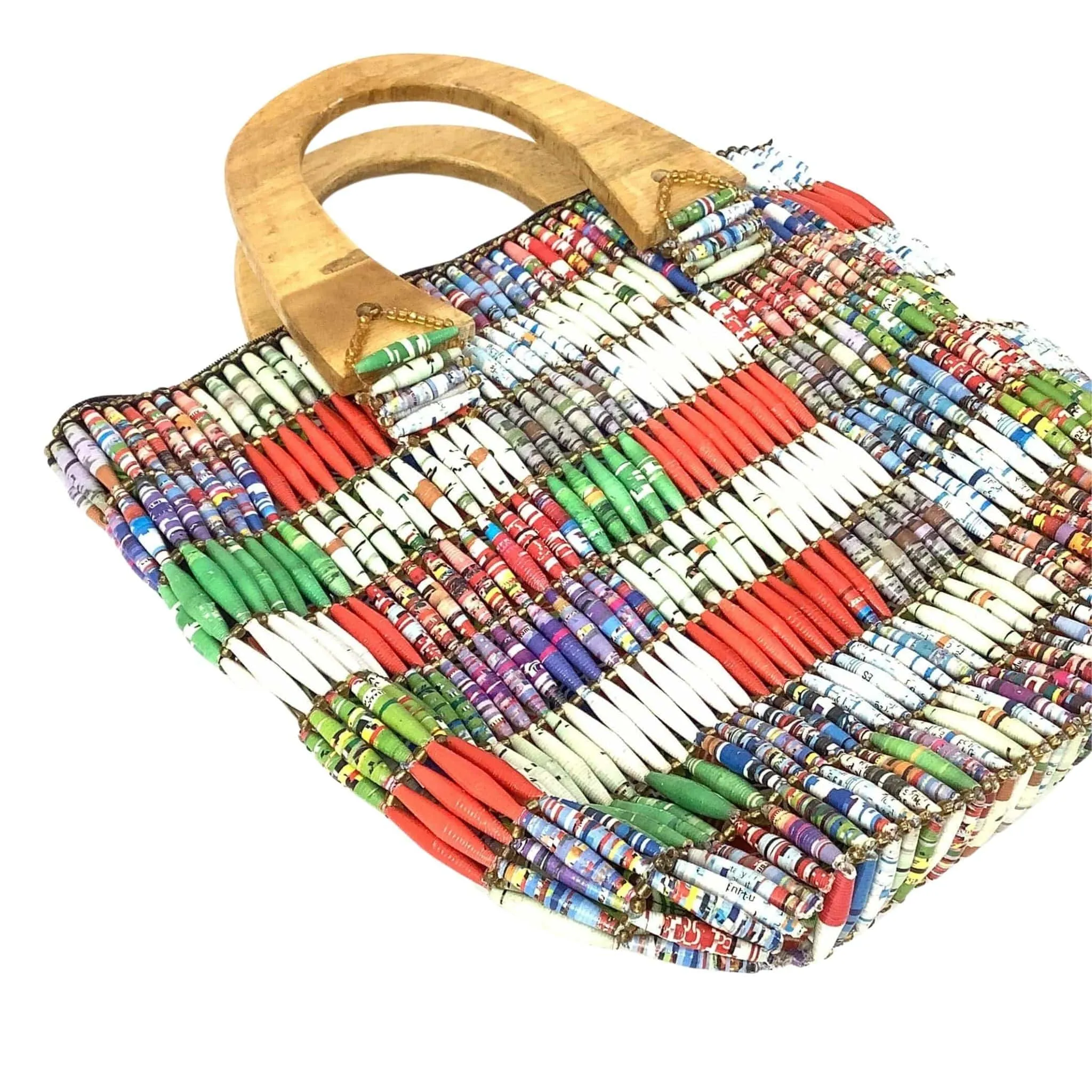 Red Multi Novelty Handbag