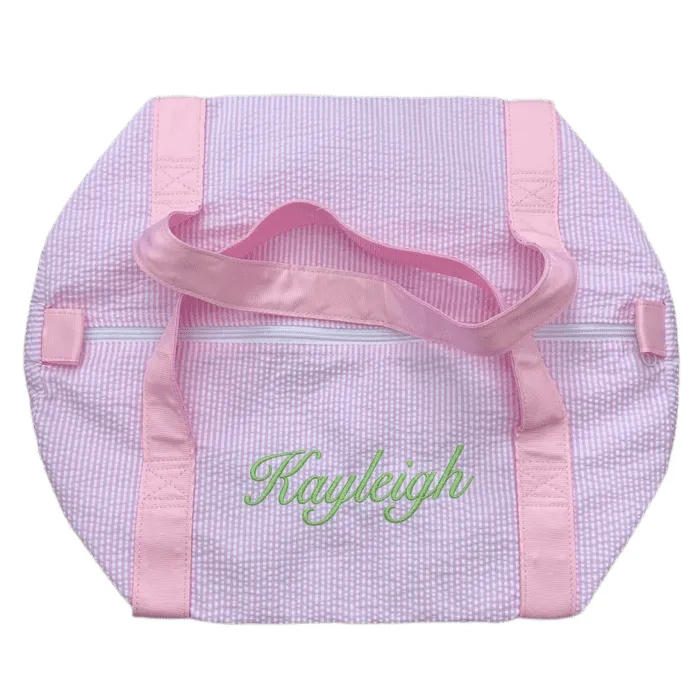 Seersucker Medium Duffel