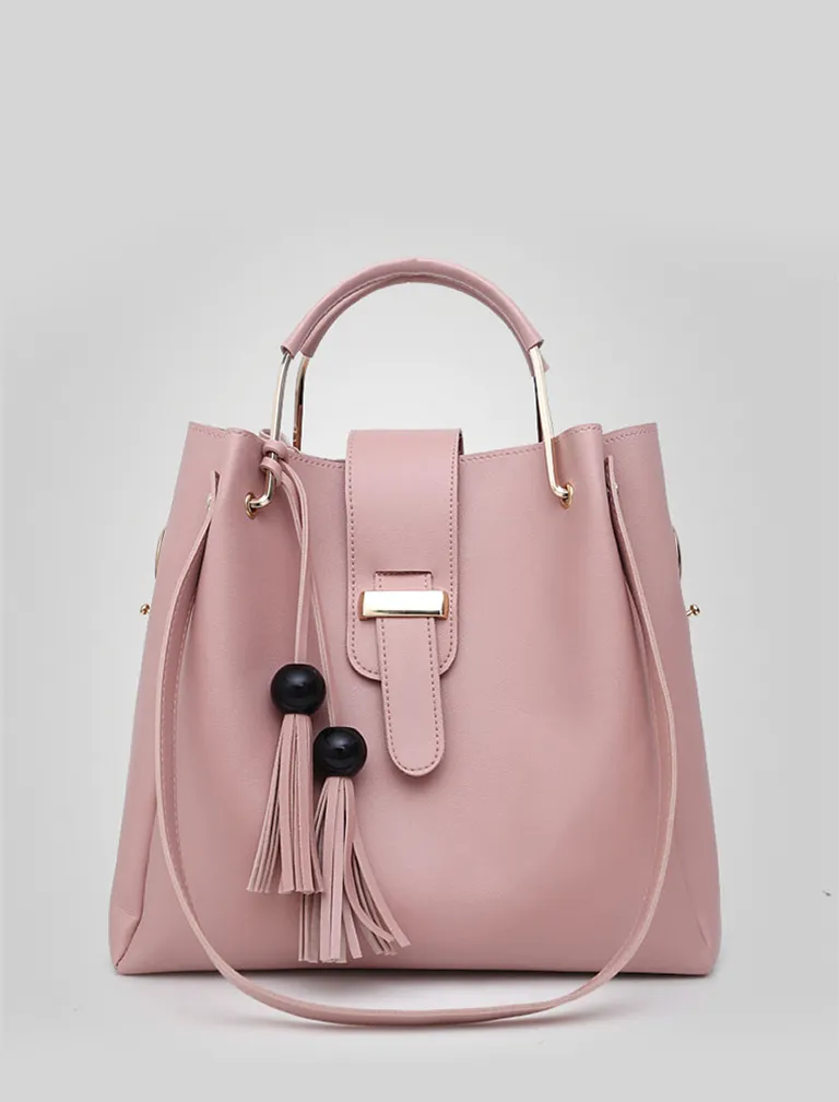 Tassel Metal Handle Bag & Purse