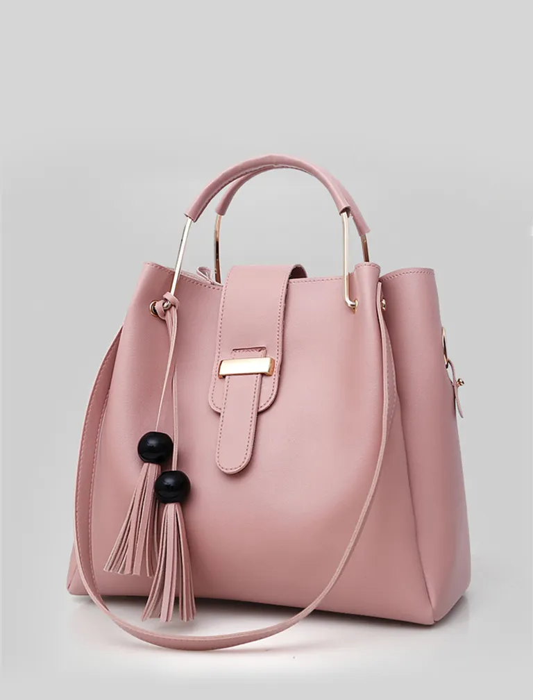 Tassel Metal Handle Bag & Purse