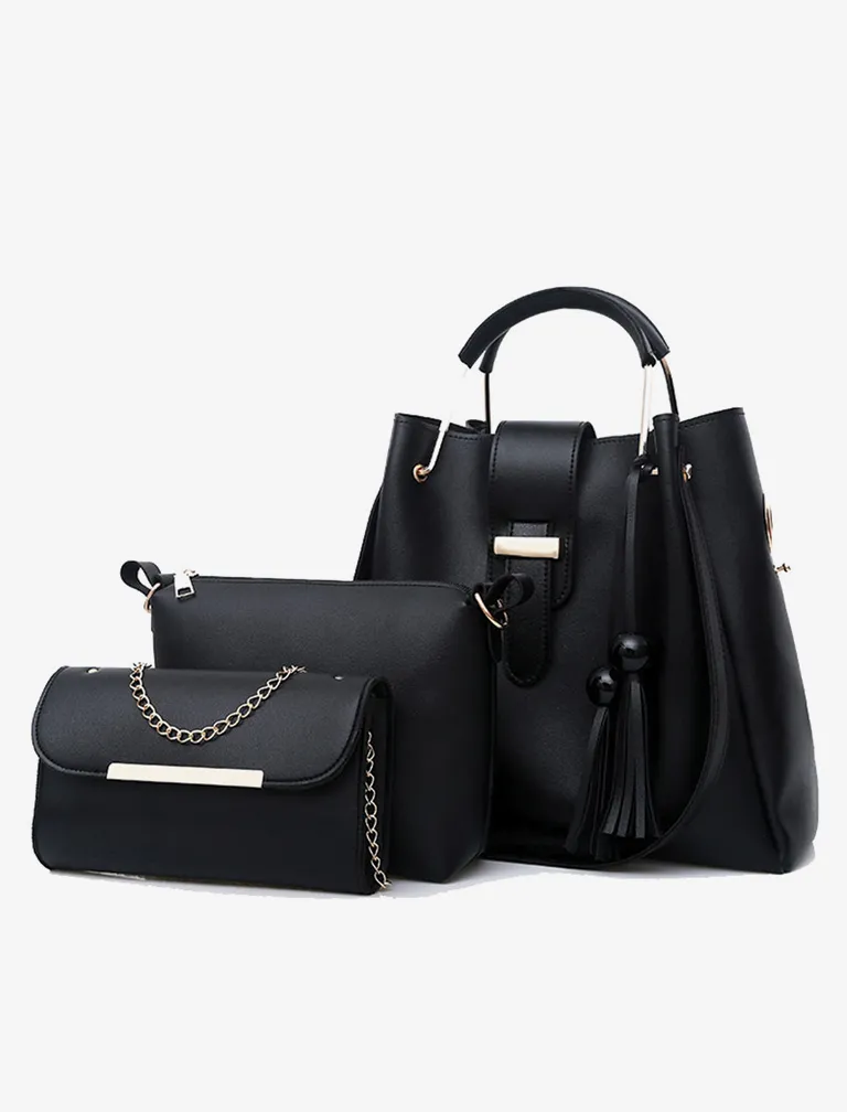 Tassel Metal Handle Bag & Purse