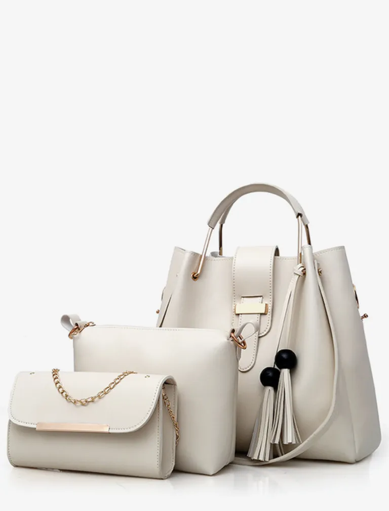 Tassel Metal Handle Bag & Purse
