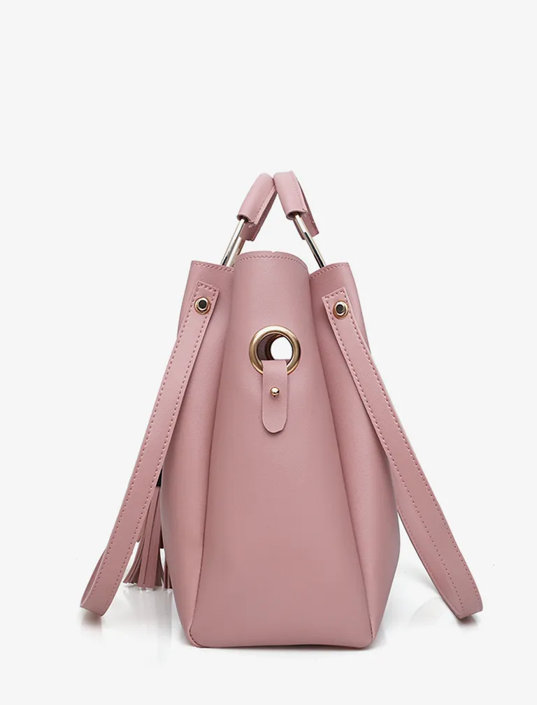 Tassel Metal Handle Bag & Purse