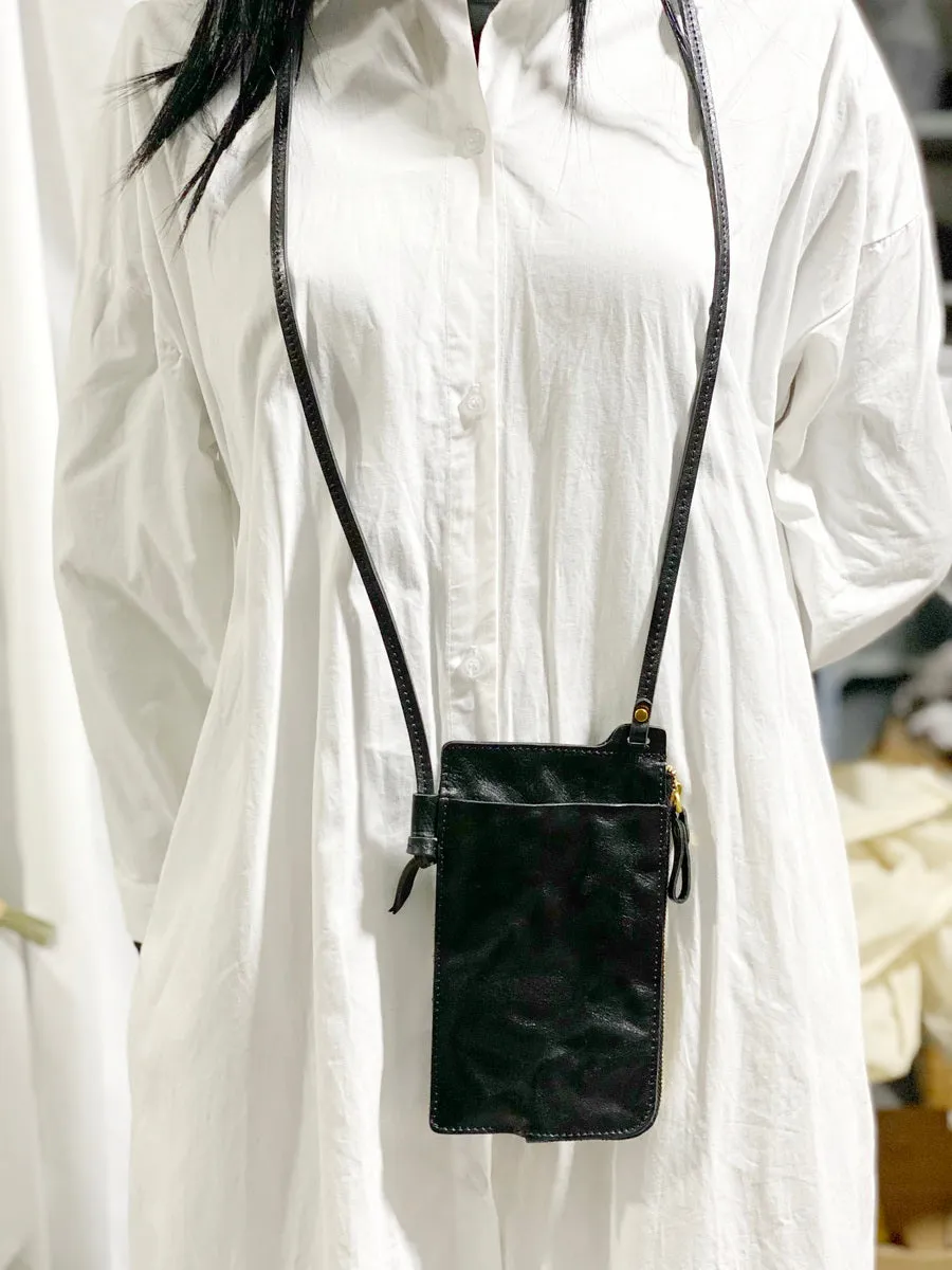 Womens Crossbody Phone Bag Leather Cross Shoulder Bag With Card Slots For Women