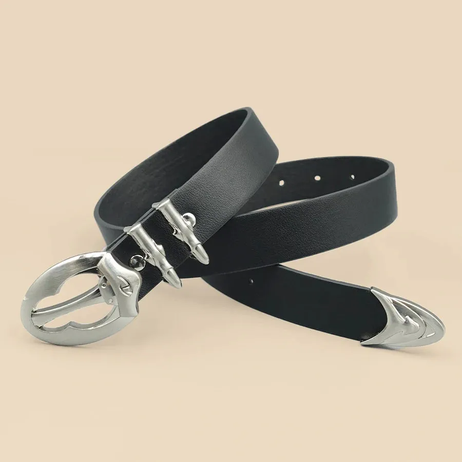 Y2K Rivet Punk Wide Belt - Personalized Multi-Functional PU Leather Waistband