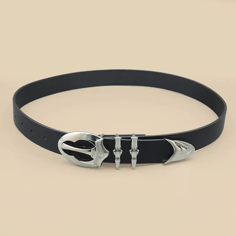 Y2K Rivet Punk Wide Belt - Personalized Multi-Functional PU Leather Waistband